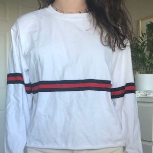 Brandy Melville White Long Sleeve Top